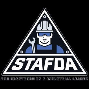 STAFDA organization logo on black