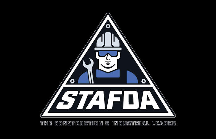 STAFDA organization logo on black